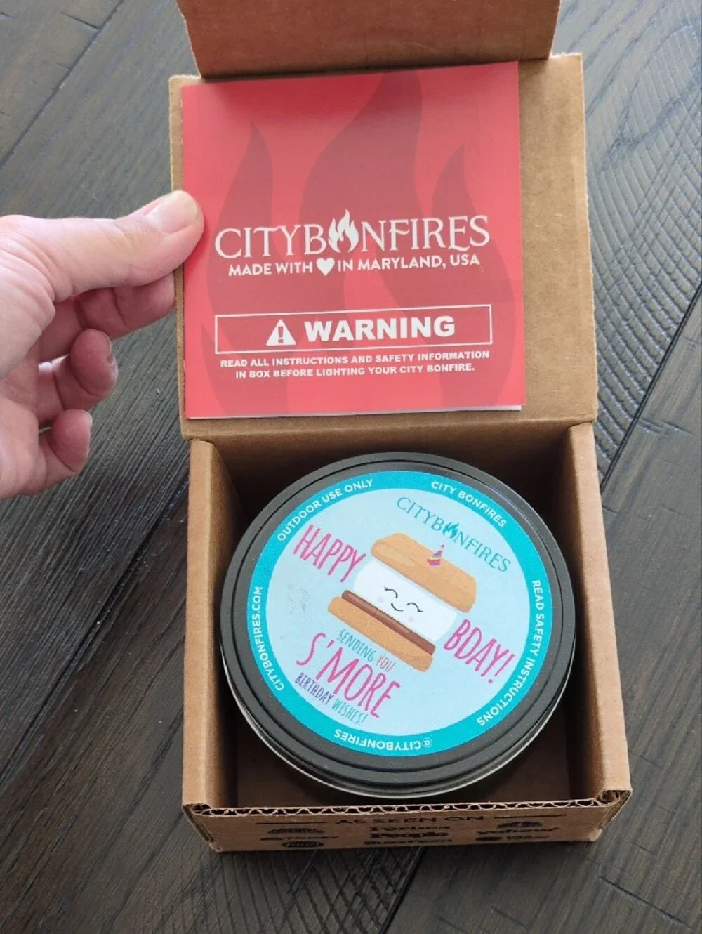 CityBonfires The Original Portable Fire Pit - Birthday Version
